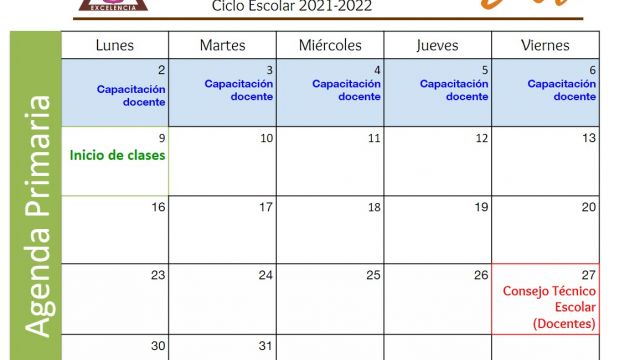 Centro Educativo Miguel Lara Vasallo Agenda Primaria Enero 2023