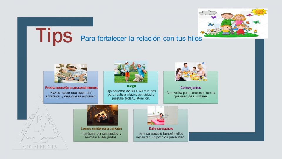 Tips para fortalecer la relación con tus hijos - Centro Educativo Miguel Lara Vasallo